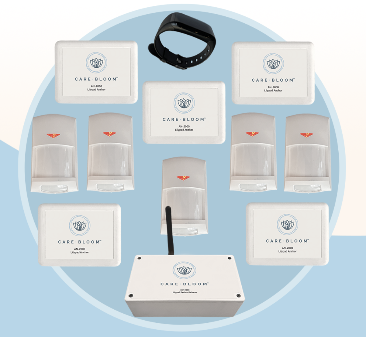Virtual monitoring equipment including smartwatch and mobile app dashboard