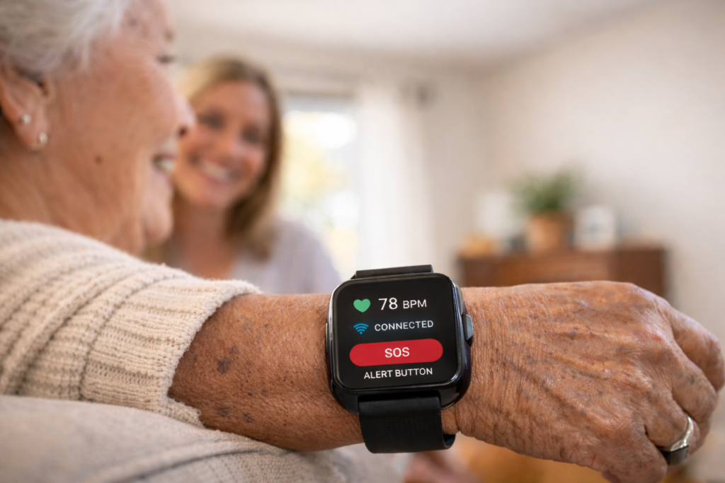 Smart watch monitoring health and safety